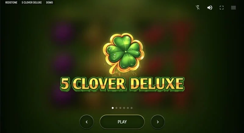 5 Clover Deluxe - menyu kuu